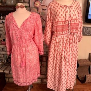 Two new Eshakti dresses and earrings